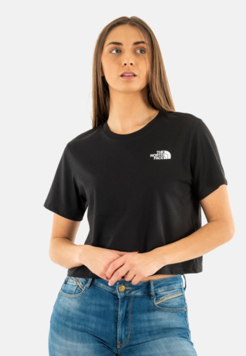Tee shirt the north face simple dome cropped slim jk3 tnf black
