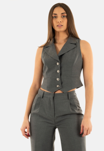 Chemisier manches courtes morgan 251-cjana.f gris perle