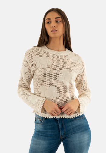 Pull leger morgan 251-mringa ivoire