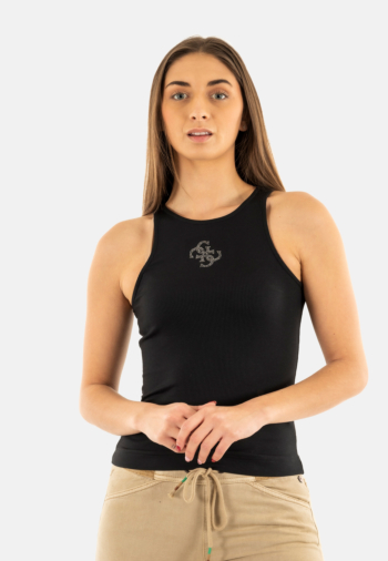 Debardeurs guess jeans w5gp57 jblk jet black a996