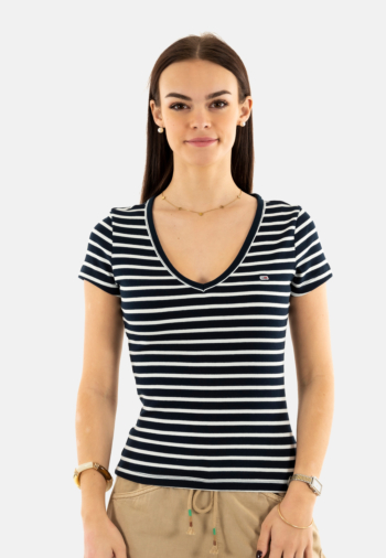 Tee shirt tommy jeans slim essential r 0a6 dark night navy / stripe