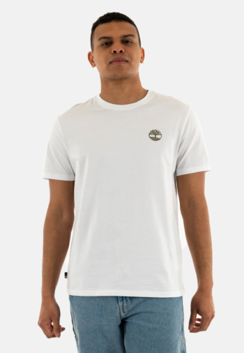 Tee shirt timberland kennebec river back camo tree logo 1001 white