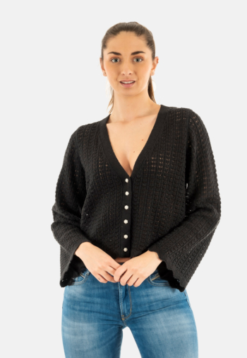 Gilets cardigans only asa black