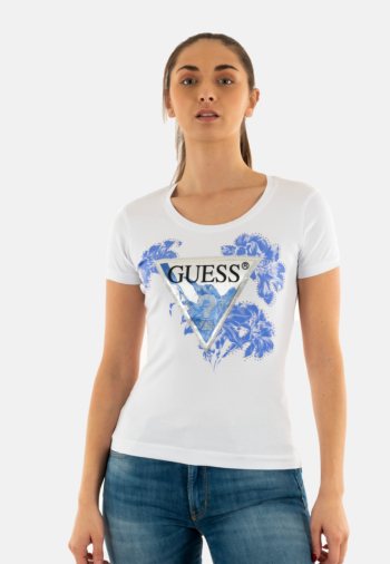 Tee shirt guess jeans w5gi08 g011 pure white