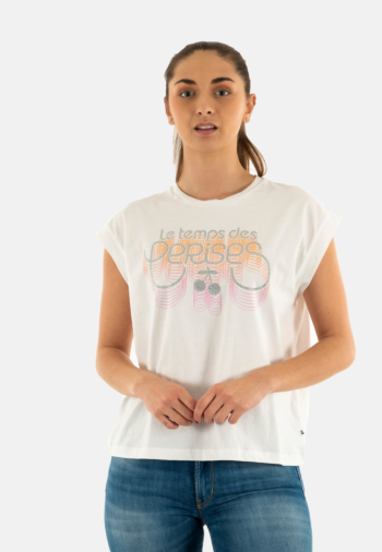 Tee shirt Le Temps Des Cerises delfino 1001 white