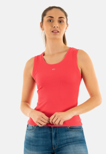 Debardeurs tommy jeans essential rib ta xi2 amour