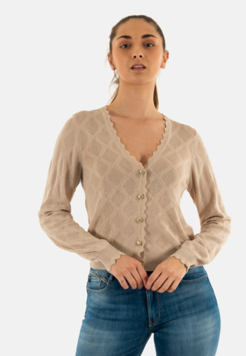 Gilets cardigans yes zee m438 br00 0212 tortora