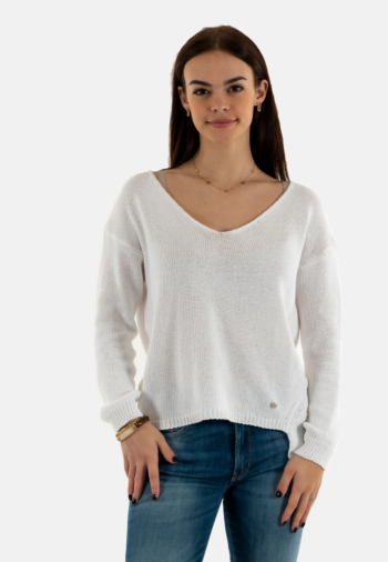 Pull leger please m4977 1100 bianco
