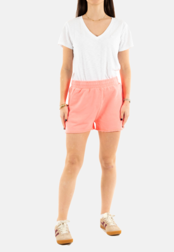 Short bermuda superdry essential logo 9sd fiery coral