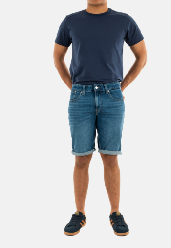Shorts bermudas tommy jeans ronnie bi0152 1bk denim dark