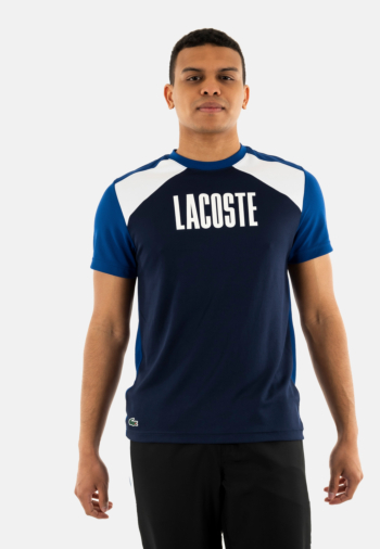 Tee shirt lacoste th8975 9xj marine/cosmique-blanc