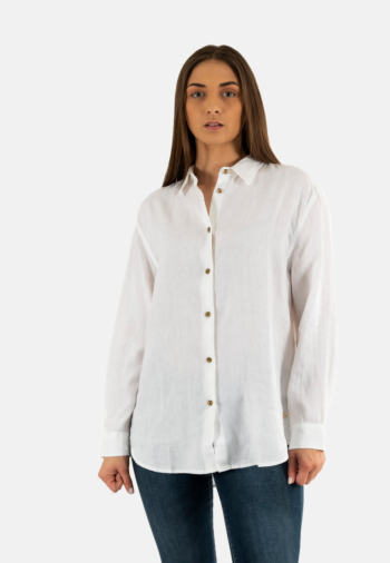 Chemisier superdry casual linen boyfrnd 01c optic