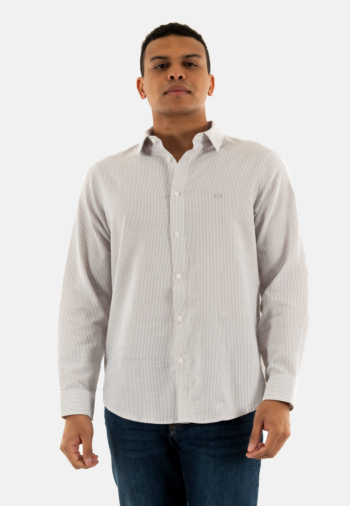 Chemise armani exchange xm000429 m6062 roasted cashew/off w