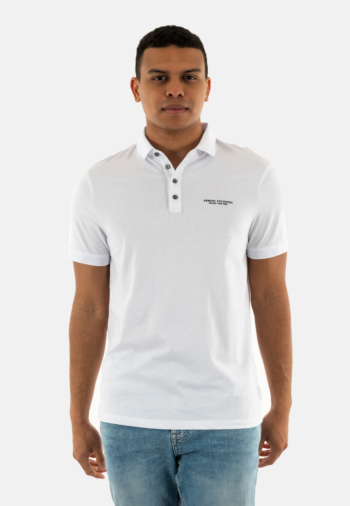 Polos armani exchange 8nzf80 1100 white