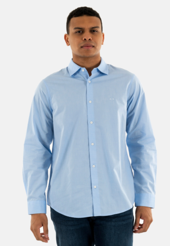 Chemise armani exchange xm000714 fb055 light blue dots