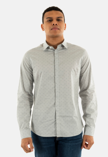 Chemise armani exchange xm000625 f0044 off white hourglass