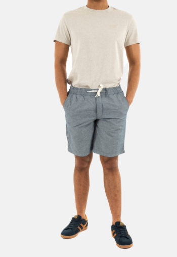 Shorts bermudas superdry merchant linen jkc navy stripe