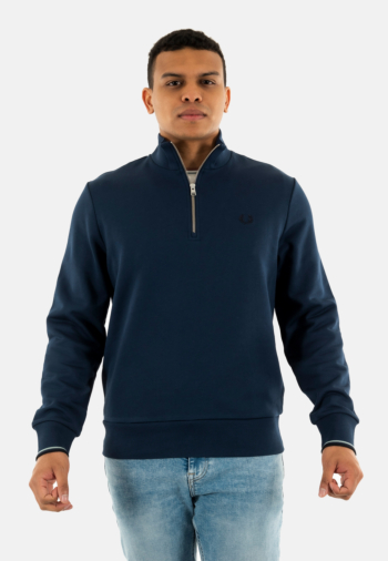 Sweat fred perry half zip x86 tennis blue