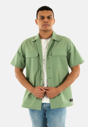 Chemise manches courtes japan rags gaky 9011 light green