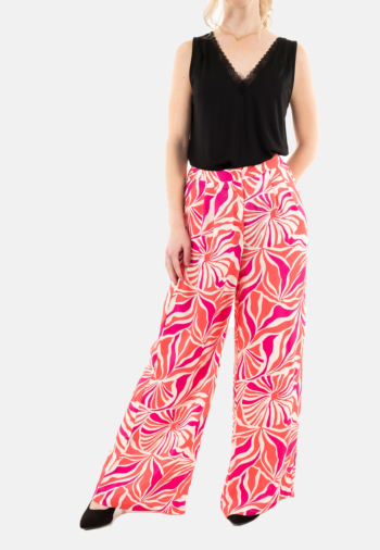 Pantalons only paula camellia rose spinning leaf