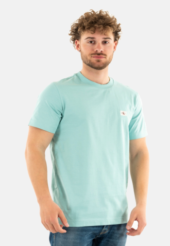 Tee shirt calvin klein jeans woven label regular mr5 fresh mint