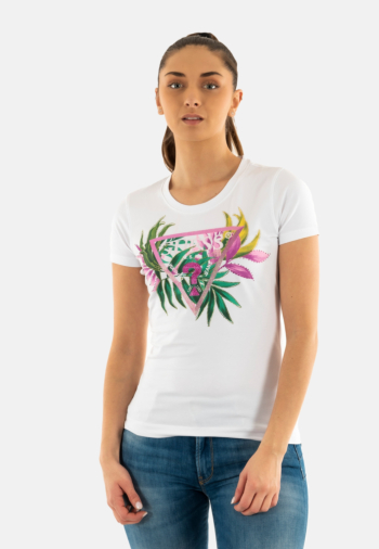 Tee shirt guess jeans w5gi07 g011 pure white