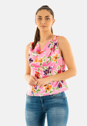 Debardeurs salsa drapped top w/neckli 620