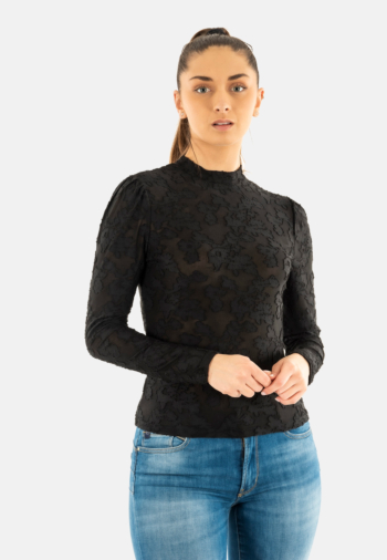 Tee shirt manches longues morgan 251-tevora noir