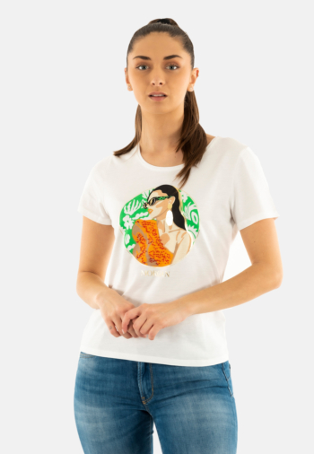 Tee shirt morgan 251-dpinup off white