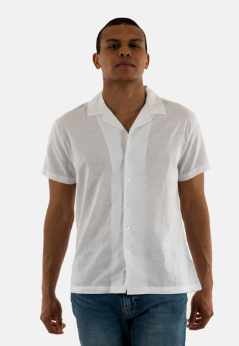 Chemise manches courtes Le Temps Des Cerises minar 1001 white