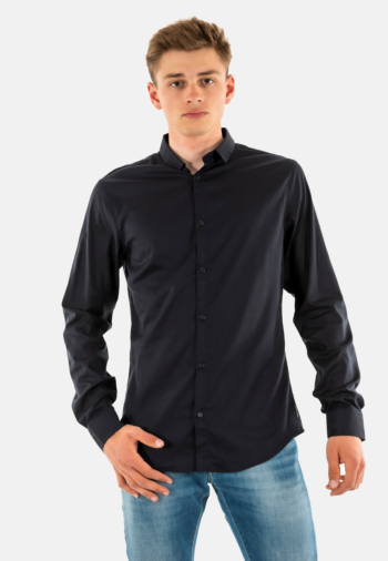 Chemise armani exchange 8nzc49 1510 navy