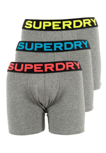 Calecons et slips superdry boxer triple pack 4hk noos grey marl