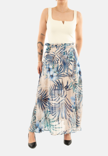 Jupe guess jeans w5gd66 p7vm fiji palm print