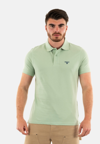 Polos barbour lightweight sports polo shirt gn12 pale apple