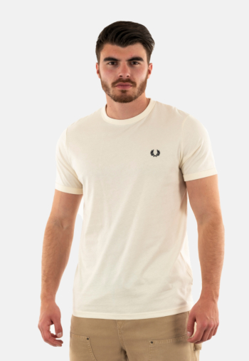 Tee shirt fred perry m3519 170 ecru