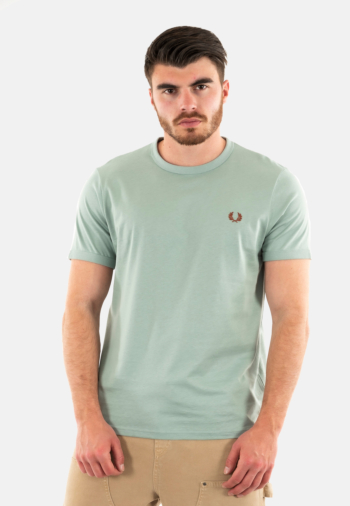 Tee shirt fred perry m3519 x06 silver blue
