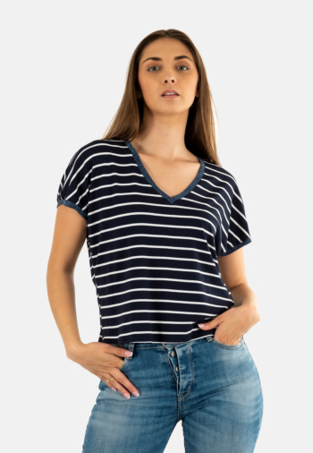 Tee shirt please t0jy 2621 blu/bianco