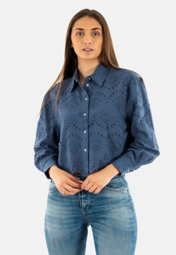 Chemisier only valais blue indigo