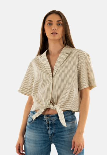 Chemisier manches courtes grace & mila ruth_13285 ecru