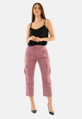 Pantalons yes zee p392 j200 0437 rosa antico scuro