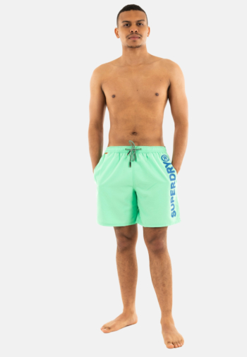 Maillot de bains superdry sport graphic 17 swim 8ji spring bud green
