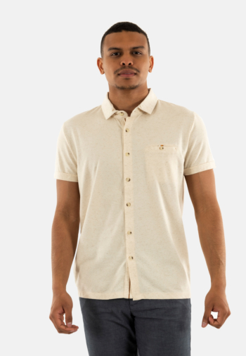 Chemise manches courtes Benson & Cherry lurgaon beige