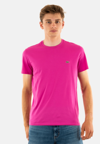Tee shirt lacoste th6709 i1l malva