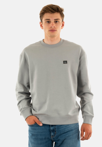 Sweat calvin klein jeans badge 350terry ro2 formal gray