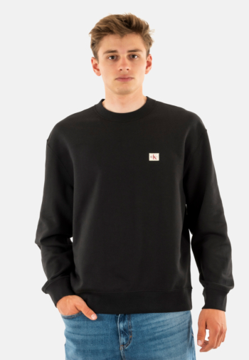 Sweat calvin klein jeans badge 350terry ub1 black