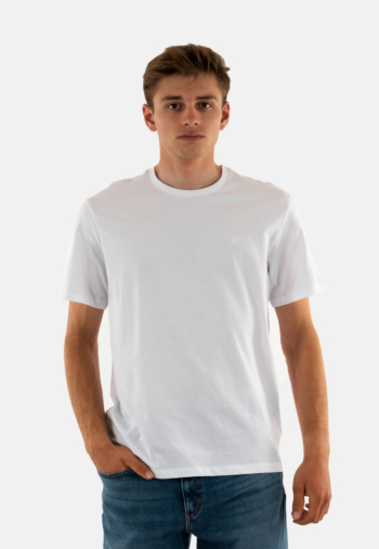 Tee shirt calvin klein jeans smooth cttn solid yaa brilliant white