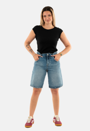 Short bermuda only mate medium blue denim