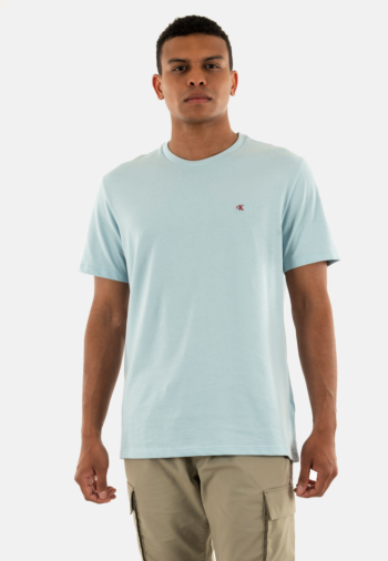 Tee shirt calvin klein jeans smooth cttn solid 3ud winter sky