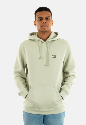 Sweat tommy jeans reg badge m1c misty sage tonal