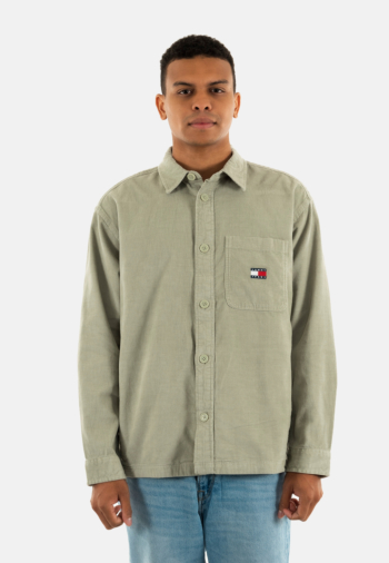 Chemise tommy jeans brick cord overs m1c misty sage